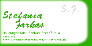 stefania farkas business card